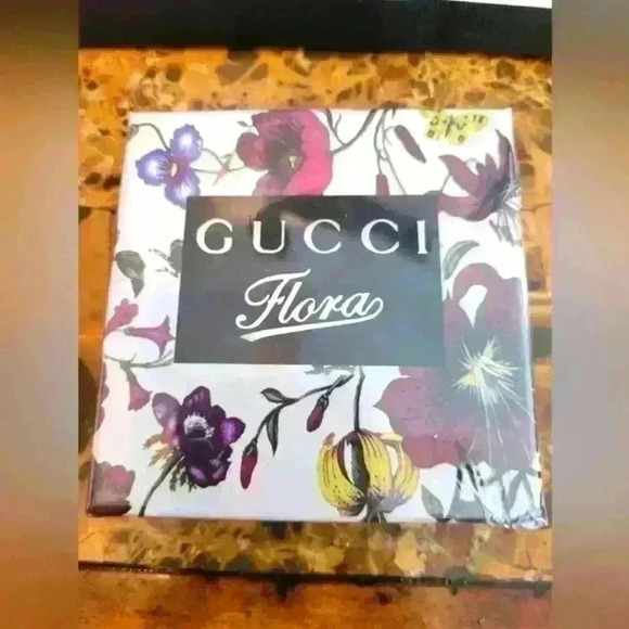 GUCCI METAL FLORAL DOUBLE MIRROR - Picture 2 of 4